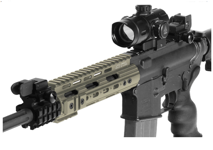 Cerakote M4 AR15 7inch Super Slim Free Float Handguard - FDE