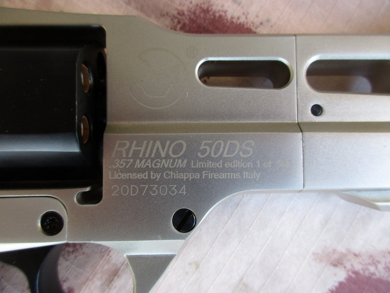 Chiappa Rhino Revolver .357 Magnum 50DS Co2 Silver Full Metal Limited Edition by WG Win Gun