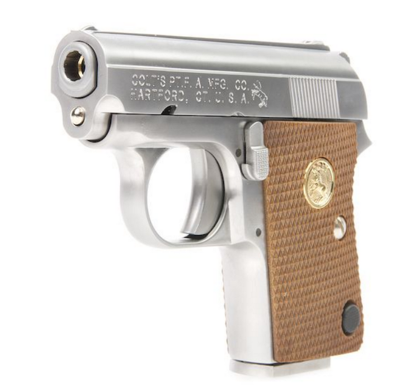 Colt .25 Silver - Chrome Scritte e Loghi Originali by WE per Cybergun