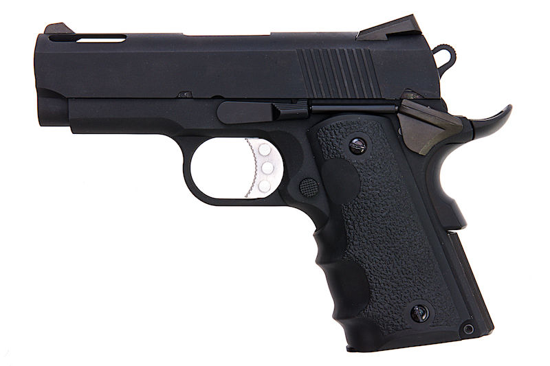1911 .45 ACP Officer Size NE10 Series Aluminum Slide GBB Black by Armorer Works Customs