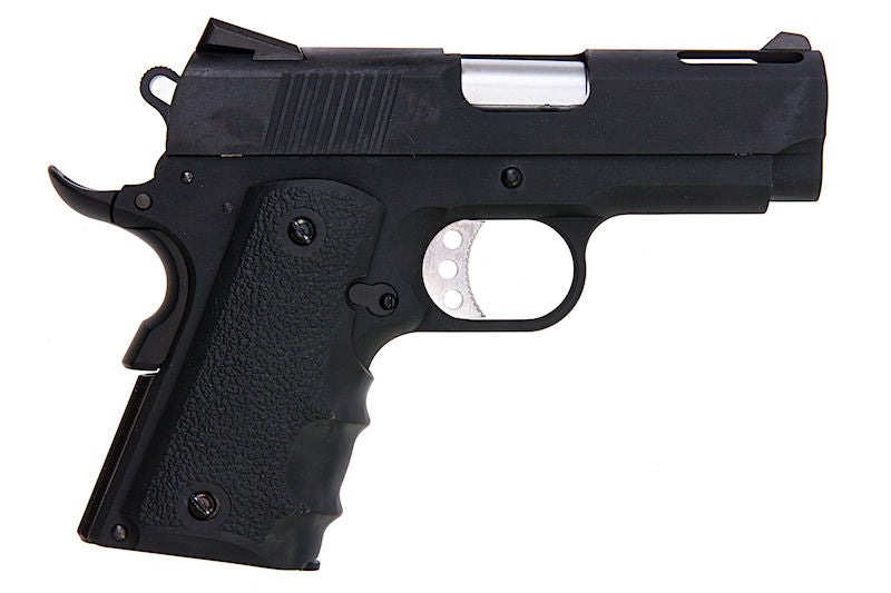 1911 .45 ACP Officer Size NE10 Series Aluminum Slide GBB Black by Armorer Works Customs