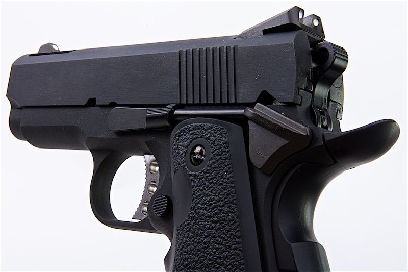 1911 .45 ACP Officer Size NE10 Series Aluminum Slide GBB Black by Armorer Works Customs