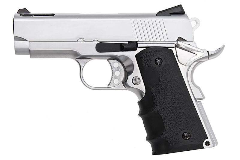 1911 .45 ACP Officer Size NE10 Series Aluminum Slide GBB Silver by Armorer Works Customs