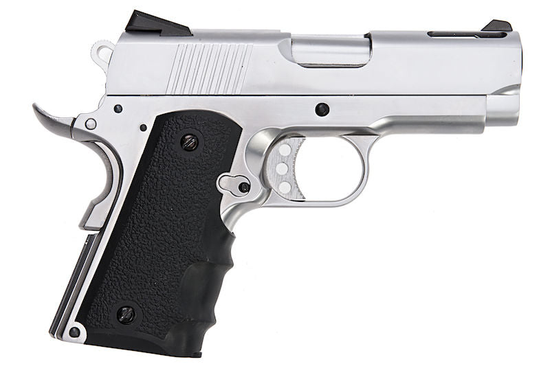 1911 .45 ACP Officer Size NE10 Series Aluminum Slide GBB Silver by Armorer Works Customs