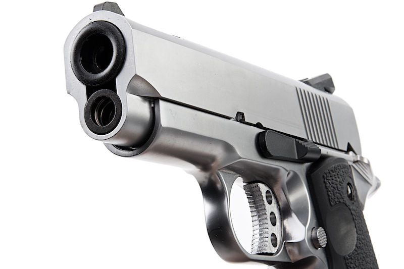 1911 .45 ACP Officer Size NE10 Series Aluminum Slide GBB Silver by Armorer Works Customs