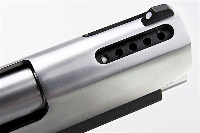 1911 .45 ACP Officer Size NE10 Series Aluminum Slide GBB Black Frame & Silver Slide by Armorer Works Customs
