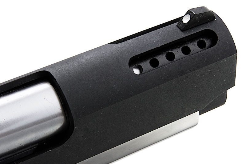 1911 .45 ACP Officer Size NE10 Series Aluminum Slide GBB Silver Frame & Black Slide by Armorer Works Customs