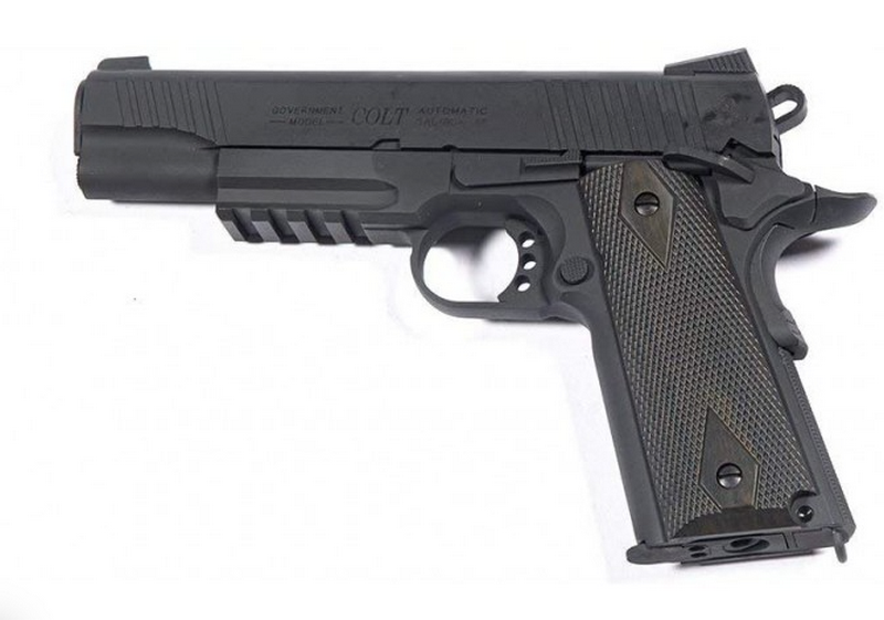 Colt 1911 M45A1 Co2 Scritte e Loghi Originali NBB Non Blow Back Metal Slide by Cybergun