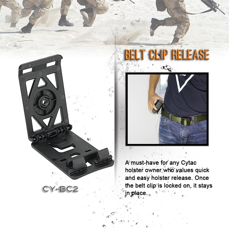 Cytac CY-BC2 Tactical Open Type Belt Clip