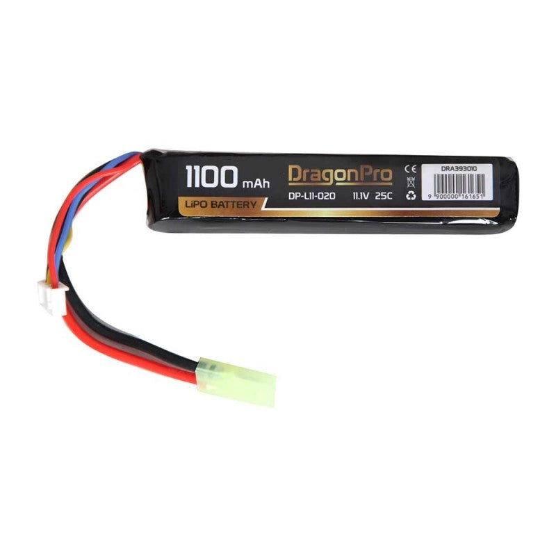 Batteria Li-Po DP-L11-020 Stick 11.1v 1100mAh 25c 101x21x18mm. by Dragonpro