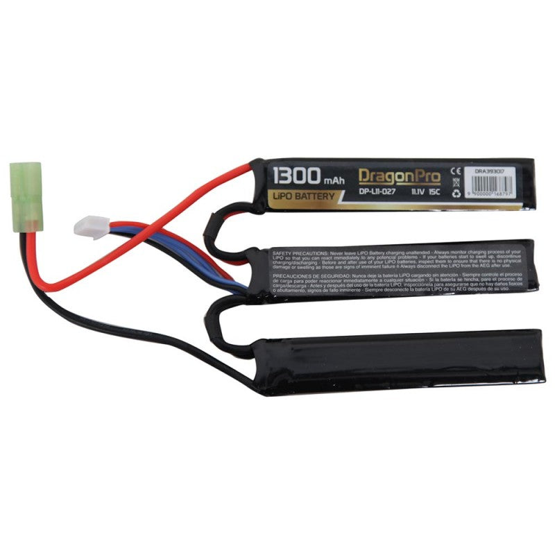 Batteria DP-L11-027 11.1V 1300mAh (1+1+1) 15C LiPo 95x20x7mm by Dragonpro