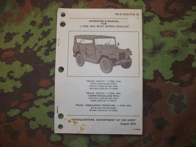 M151 4x4 Operator's Manual