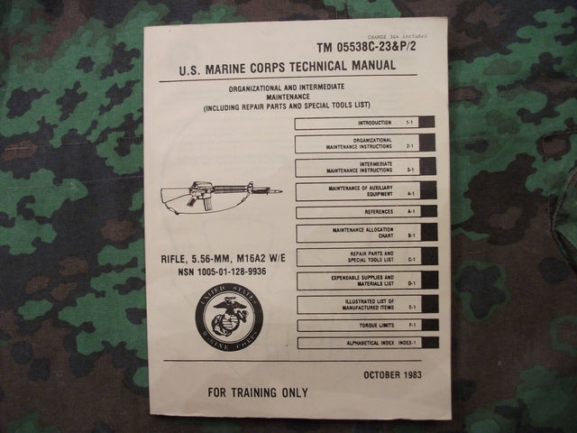 U.S. Marine Corps Techical Manual M16A2