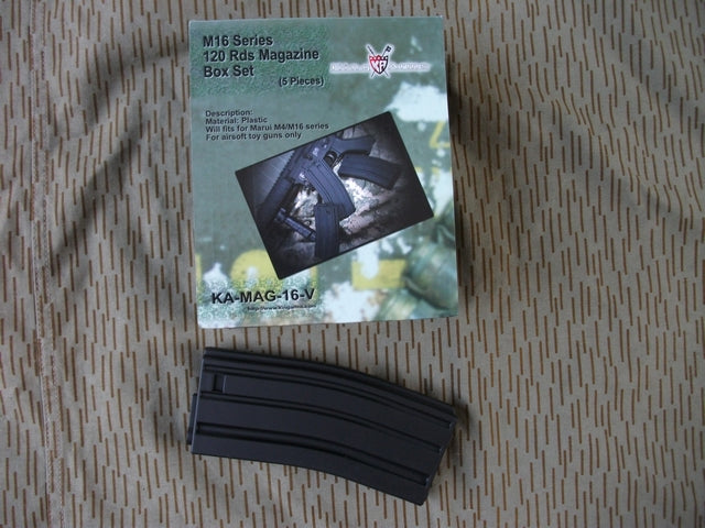 Caricatore M4 - M16 Standard 120bb Kit da 5 pezzi in Abs by King Arms