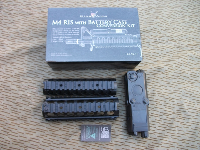 M4 R.I.S. Conversion Kit with Battery Case by King Arms