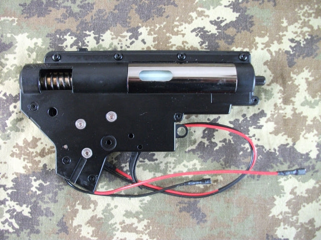 7mm. Gear Box M4-M16 Ant. Completo con Ingranaggi d' Acciaio
