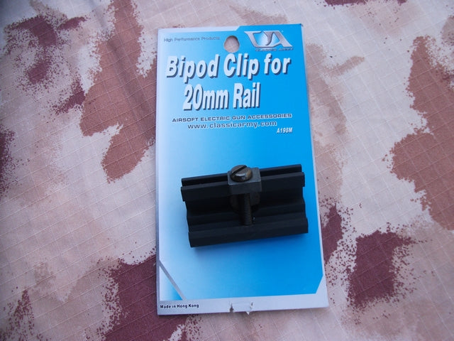 Bipod Clip per 20mm Rail by Classic Army