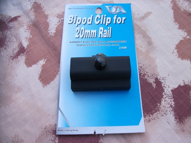 Bipod Clip per 20mm Rail by Classic Army