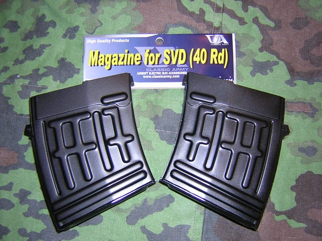 Dragunov SVD Mid Cap Mag 40bb Caricatore Monofilare 40bb per Dragunov SVD Classic Army e Similari by Classic Army