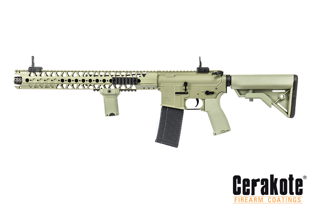 LA M4 Carbine Foliage Green Lone Star Cerakote by Evolution Airsoft