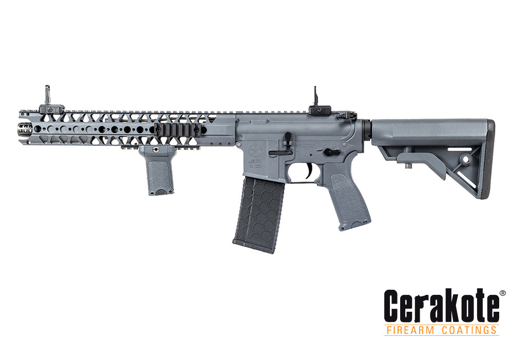 LA M4 SBR Wolf Grey Lone Star Cerakote by Evolution Airsoft