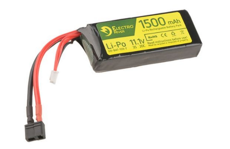 Deans T-Plug Li-Po Battery 1500mAh 20-40C 11,1v. by Electro River
