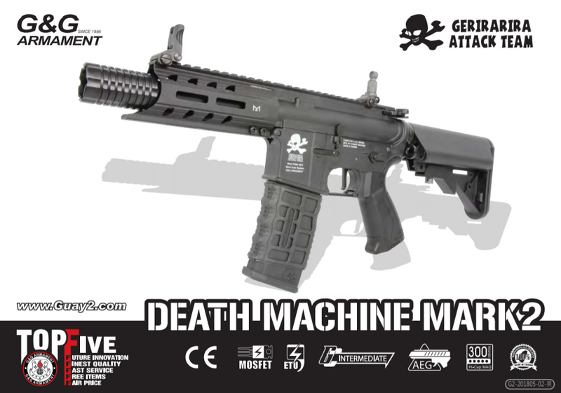 Death Machine MARK2 MK2 ARP556 ETU-Mosfet Li-Po by G&G Armament