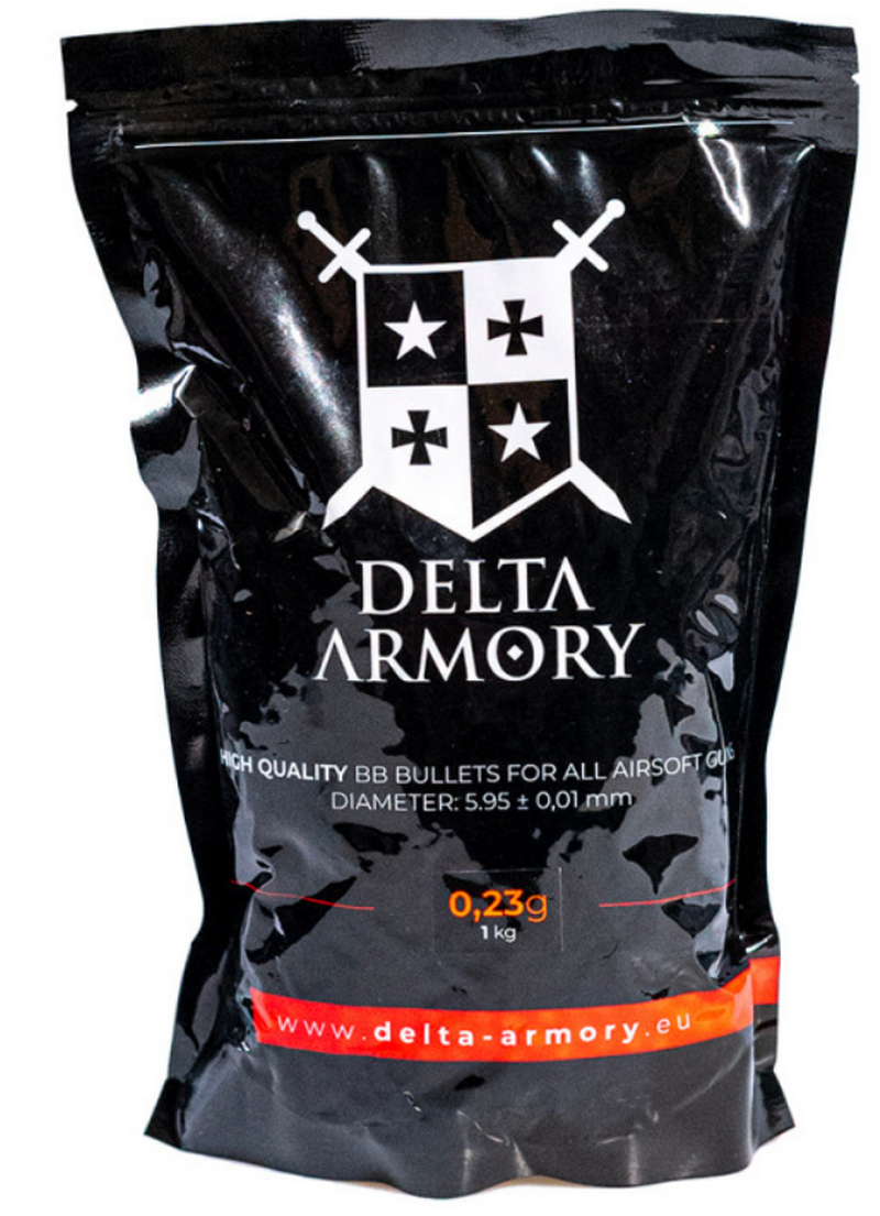 Delta Armory DA-BB-023-BIO 0.23g 1KG White bb by Delta Armory