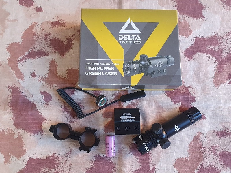 Delta Tactics Laser Green High Power  QTAS Quick Target Acquisition System by Delta Tactics