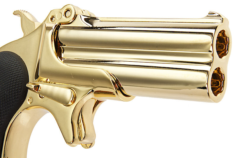 Derringer "Gold" Full Metal Double Barrel 6mm. GNB by Maxtact