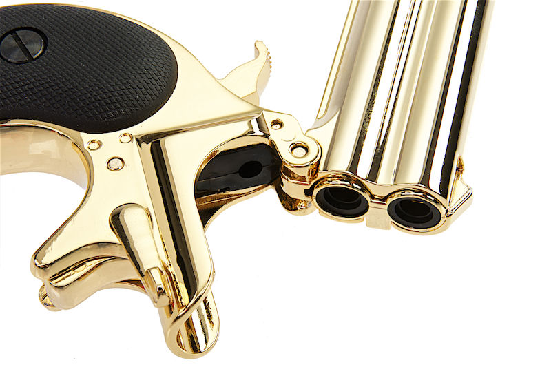Derringer "Gold" Full Metal Double Barrel 6mm. GNB by Maxtact