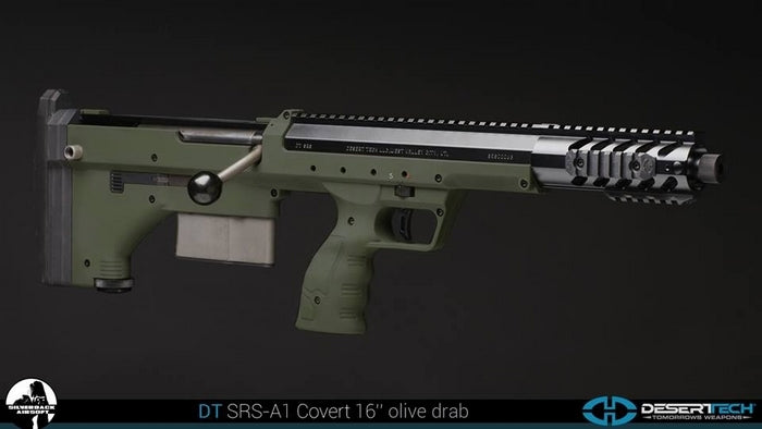 Desert Tech SRS A1 Covert 16inch OD Bolt Action by Silverback Airsoft