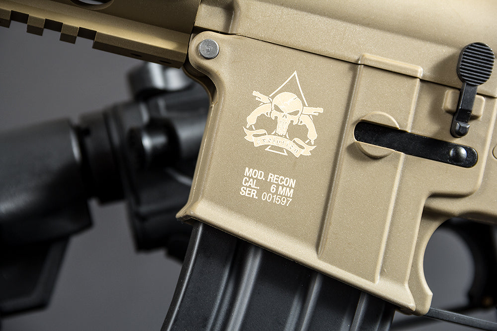 Recon UX 8” Amplified Carbontech Tan by Evolution Airsoft