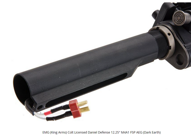 EMG > King Arms M4A1 FSP 12.25" Colt & Daniel Defense Fully Licensed DE Dark Earth by King Arms > EMG