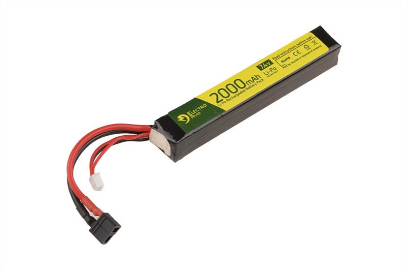 Li-Po Battery Batteria Stick 2000mAh 15-30C 7,4V by Electro River