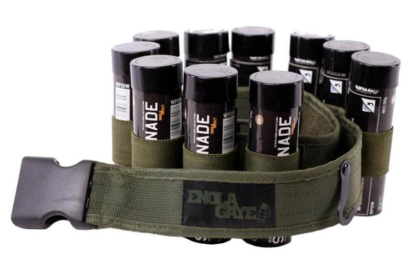 Enola Gaye Airsoft Smoke Grenade Hang Ten Belt OD by Enola Gaye