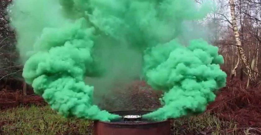 Enola Gaye BWP Burst Wire Pull Twin Vent Green Burst Smoke Grenade by Enola Gaye