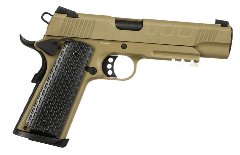 Evolution 1911 E911 DEFENDER Tan Gbb Gas Blow Back Pistol by Evolution Airsoft
