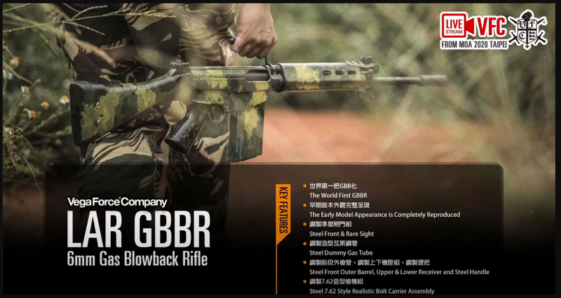 VFC FAL Type LAR Light Automatic Rifle (FN FAL) GBB by VFC