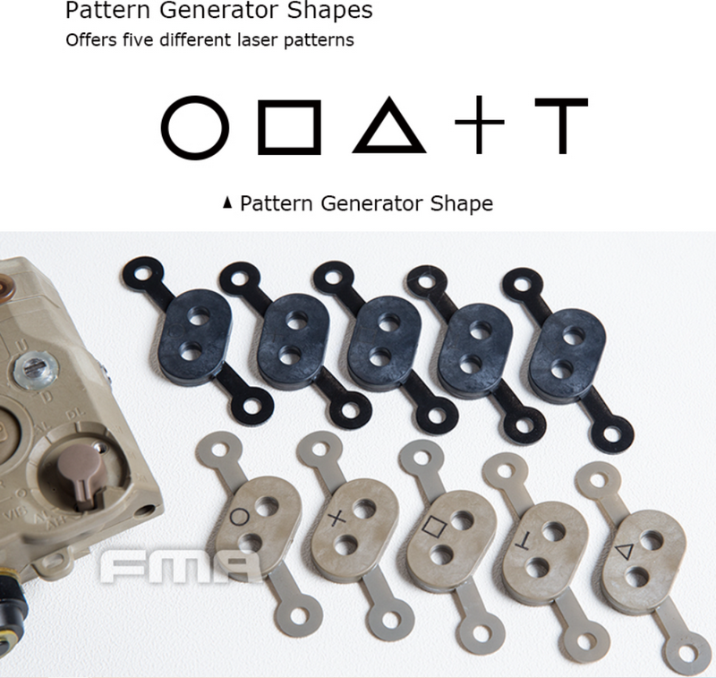 FMA LAB PEQ LA5 IR Red Laser Dark Earth by FMA