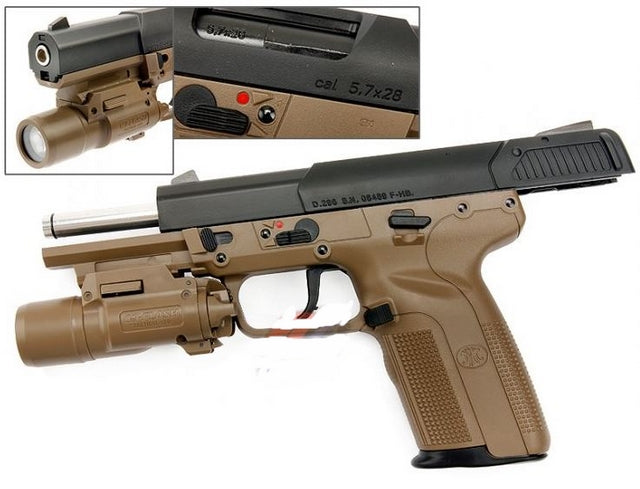 FN Five Seven 5-7 With Led Flash Light Dark Earth by Marui
