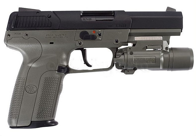 FN Five Seven 5-7 With Led Flash Light Foliage Green by Marui