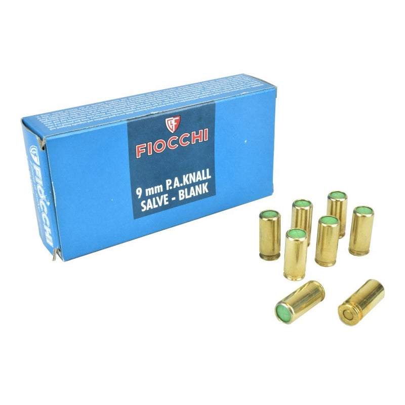 Fiocchi Cartucce a Salve 9mm. P.A.KNALL 9x22 per Semi-Automatiche