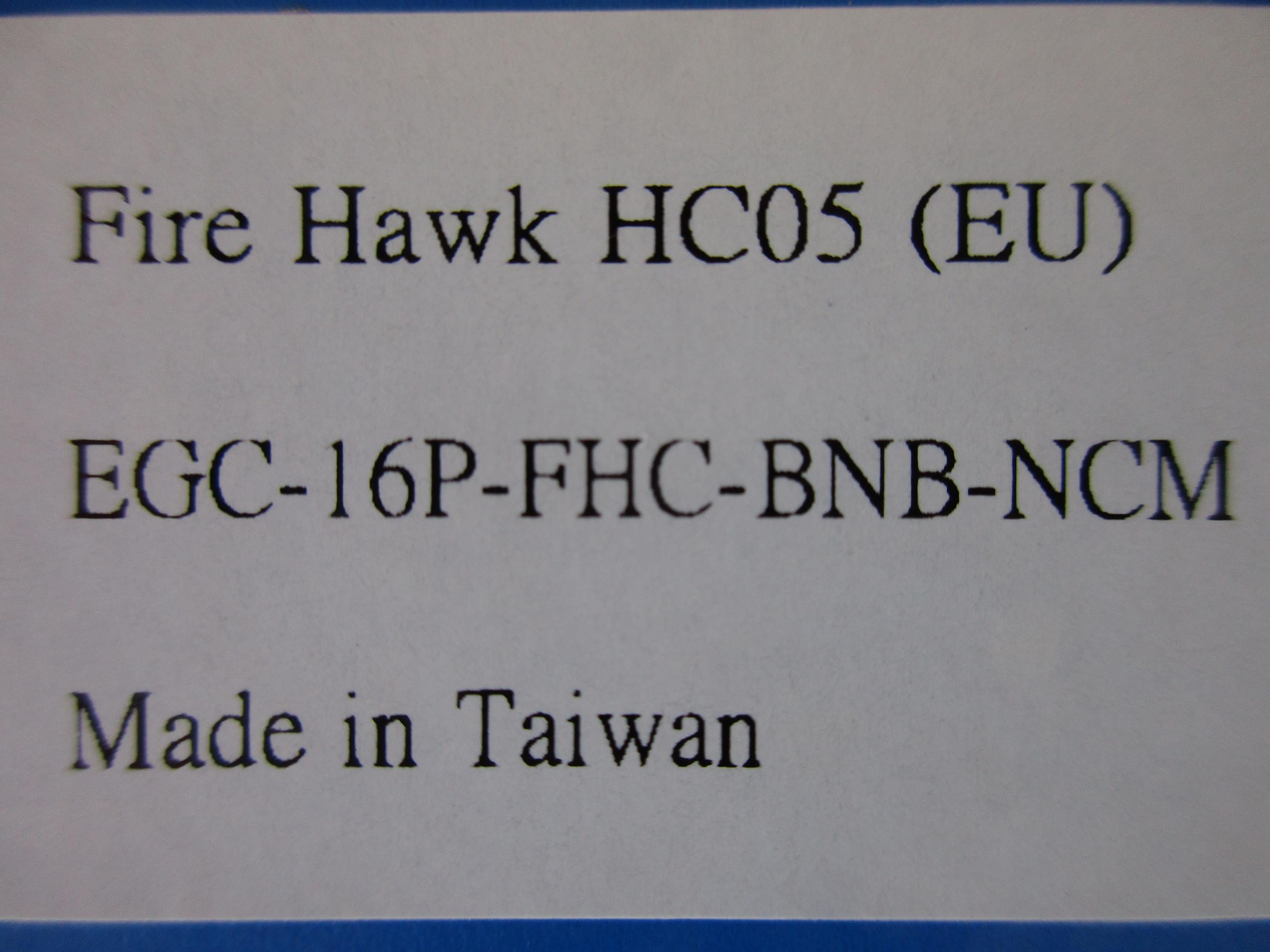 FireHawk HC05 EGC-16P-FHC-BNB-NCM by G&G