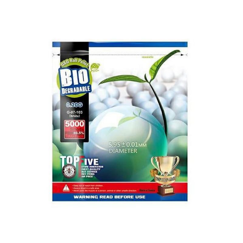 G-07-103 Bio 0.20 Pallini Bianchi 1Kg = 5000bb by G&G