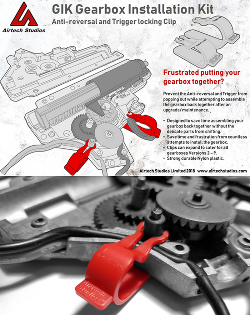 GIK Gear Box Anti Reversal & Trigger Installation Kit by Airtech Studios
