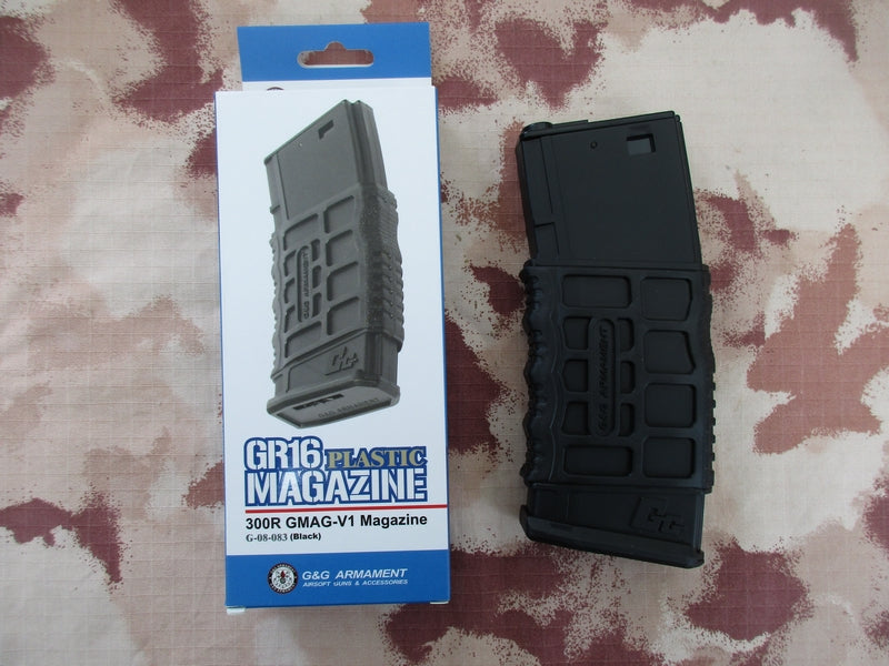 G&G GMag V1 Hi Cap 300bb GR16 - M4 Plastic Magazine by G&G