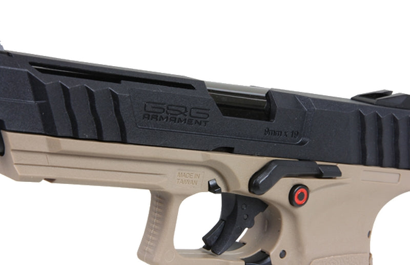 G&G GTP9 Tan Black Dual Tone GBB Gas Blow Back GAS-GPM-T9B-DBB-ECM  by G&G
