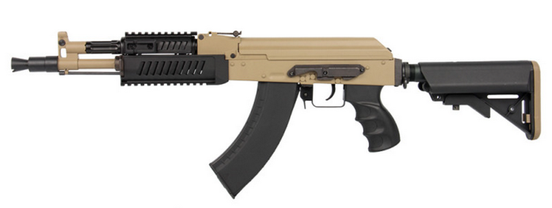 G&G AK RK104 Crane Tan Etu - Mosfet 3rd Burst Li-Po Ready GRK-104-ETU-DNB-NCM by G&G