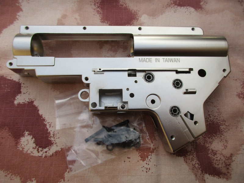 Gear Box Case 8mm. V2 Zinc Alloy Reinforced CNC by Castellan Airsoft